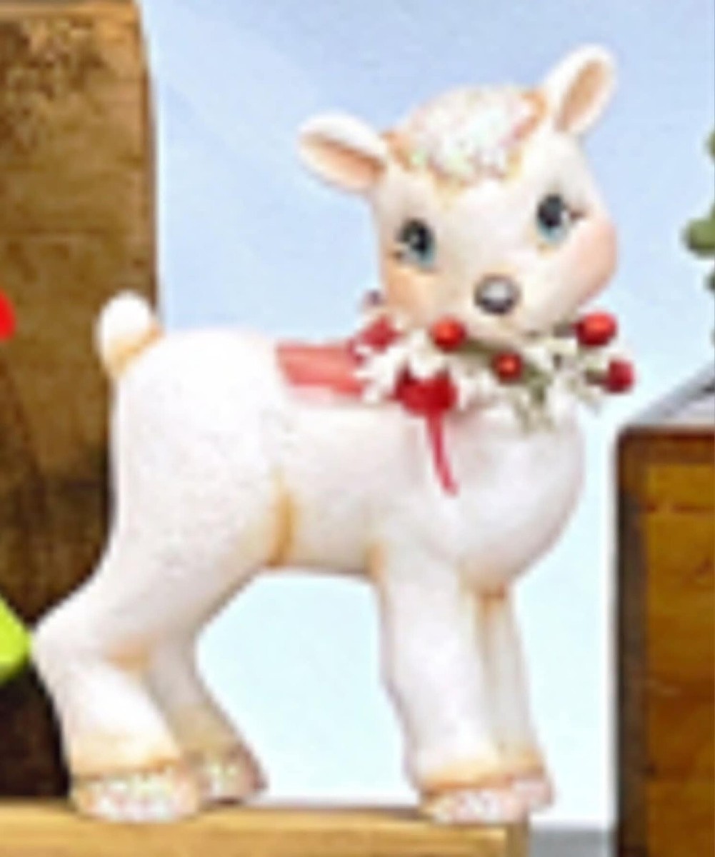 Petit Cerf Renne En Céramique à Peindre Ou Non - Fait Main USA - Marque Clay Magic