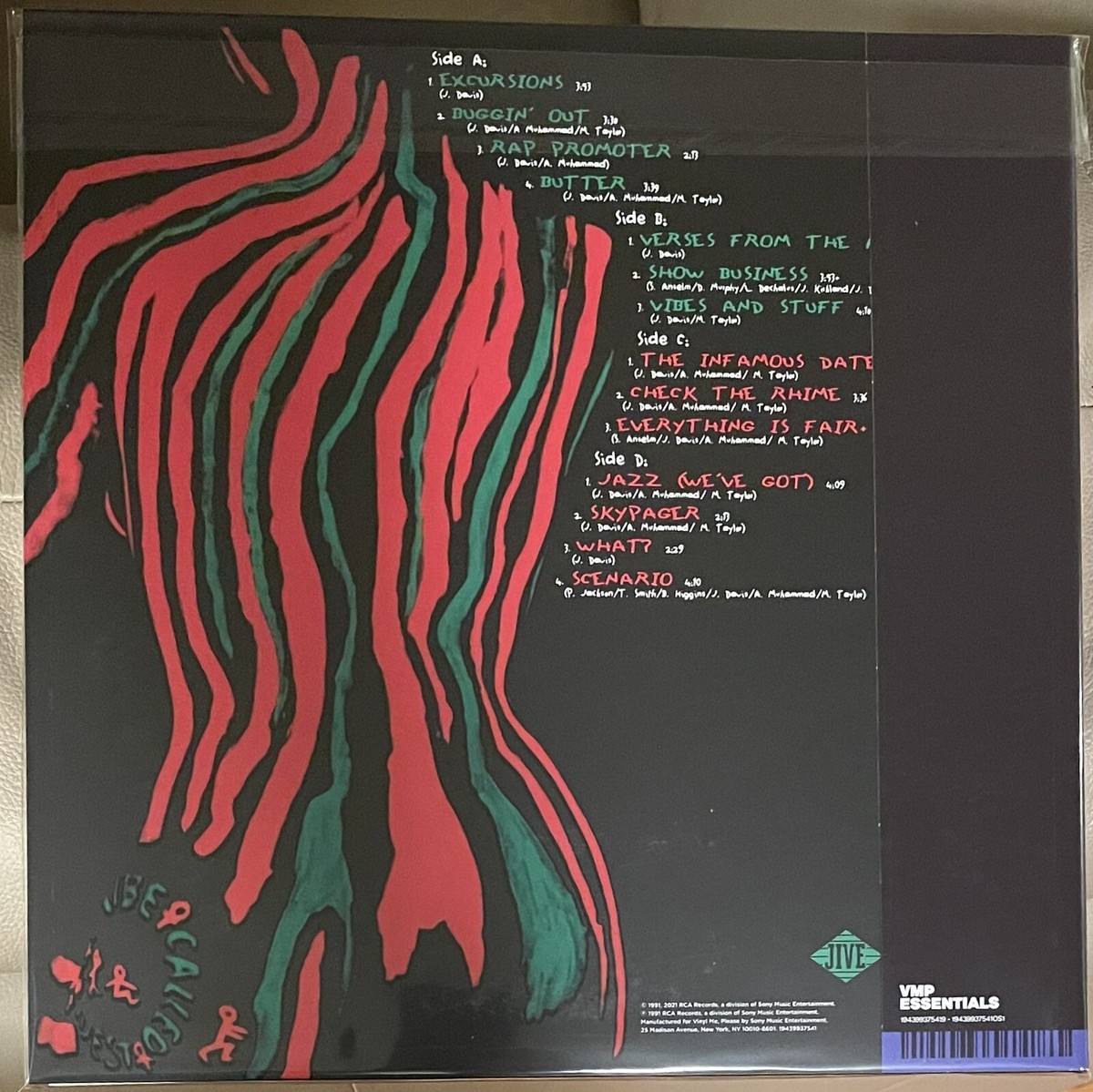 TRIBE CALLED QUEST Low End Theory 2-LP RED GREEN Busta Rhymes