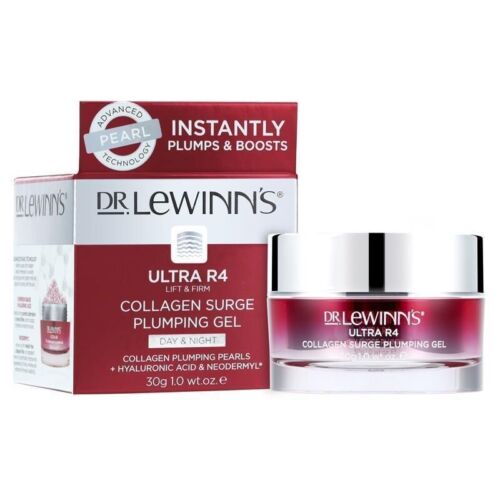 60% OFF - DR LEWINN’S Ultra R4 Collagen Surge Plumping Gel 30g Hyaluronic Pearls - Picture 1 of 9