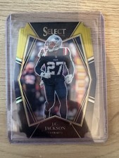 2021 Panini Select J.C. Jackson Premier Level #124 Black & Gold Die-Cut Patriots