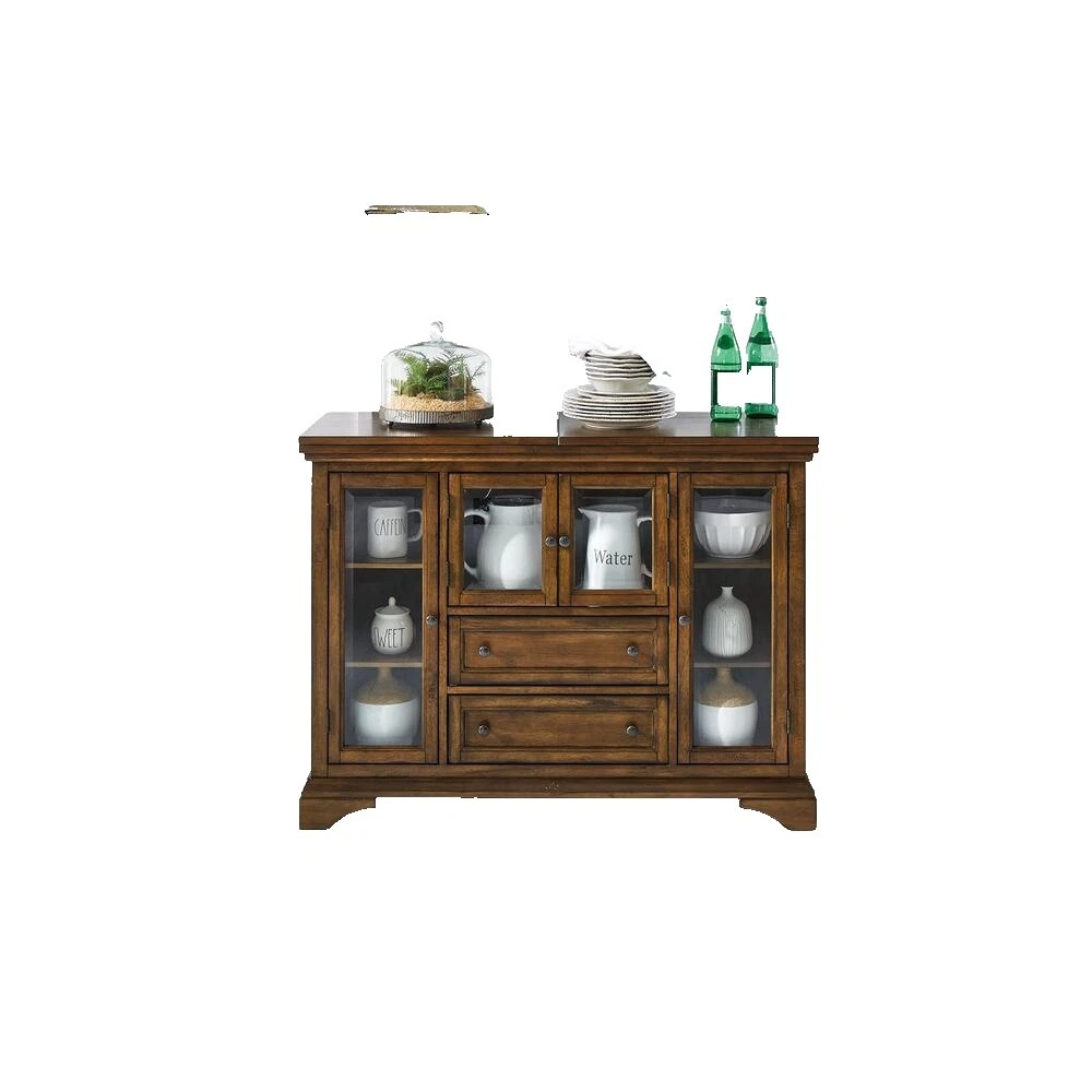 Glass Dining Room Traditional Sideboards, Buffets & Trolleys