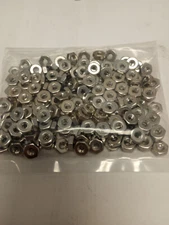 12-24 STAINLESS STEEL HEX MACHINE SCREW NUTS      100PCS