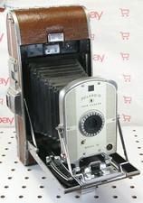 Mid-Century Polaroid Land Camera Model 95 Brown Leather Folding First Polaroid