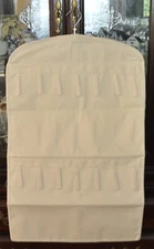 Hanging Jewelry Organizer Closure Loops Household Essentials Canvas Storage Bag