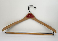 John Batts Co 17" Heavy Duty Wooden Suit Hanger Douglas Allen Pensacola VTG USA