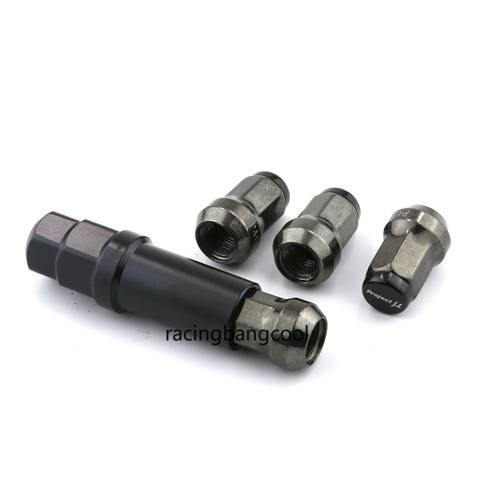 M12*1.5 Back Project MU JDM Super 7 Lock Lug Nuts Teal Acorn Wheel Rims