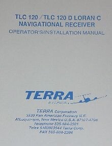 Terra TLC120D TLC120 Loran C NAV RCVR operation/installation manual TLC-120