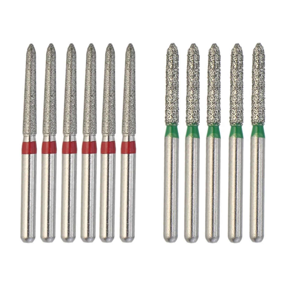 Fresas dentales de pieza de mano de alta velocidad diamante CF/22F FG bisel modificado grano grueso Foto 2 de 4