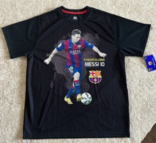 Officially Licensed FC Barcelona Lionel Messi 10 Soccer T-Shirt Out Of Print L