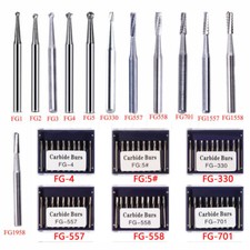 Dental Tungsten Carbide Round Bur FG High-Speed Handpiece Compatible