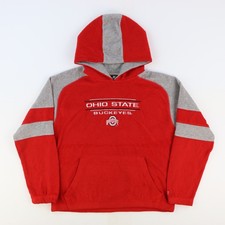 Ohio State Fleece Hoodie S Term Starter Usa Pro Red And Grey Size Womens Medium