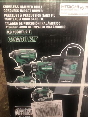  Metabo HPT 2-Tool 18-Volt Brushless Power Tool Combo Kit With Soft Case