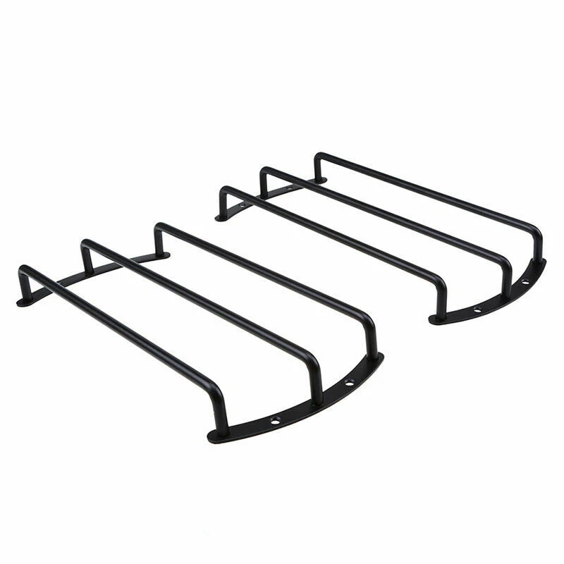 1 Pair Car 8" Inch Matte Metal Subwoofer Speaker Grille Cover Bar Grill Black - Image 3 of 4