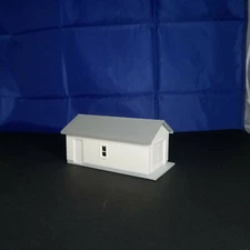 HO Scale - 1 Car Garage with Removable Roof