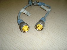 LOT OF  2  TURCK CORDSET RSM RKM 571-0.3m  S630  ID NUMBER U5452-08 