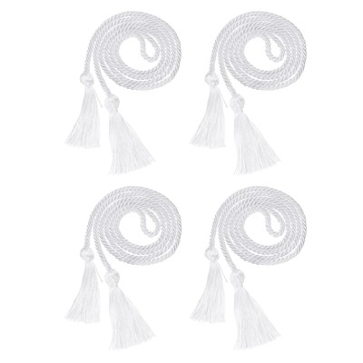 4 Pcs Graduation Cords, Graduation Tassel Honor Cords, White