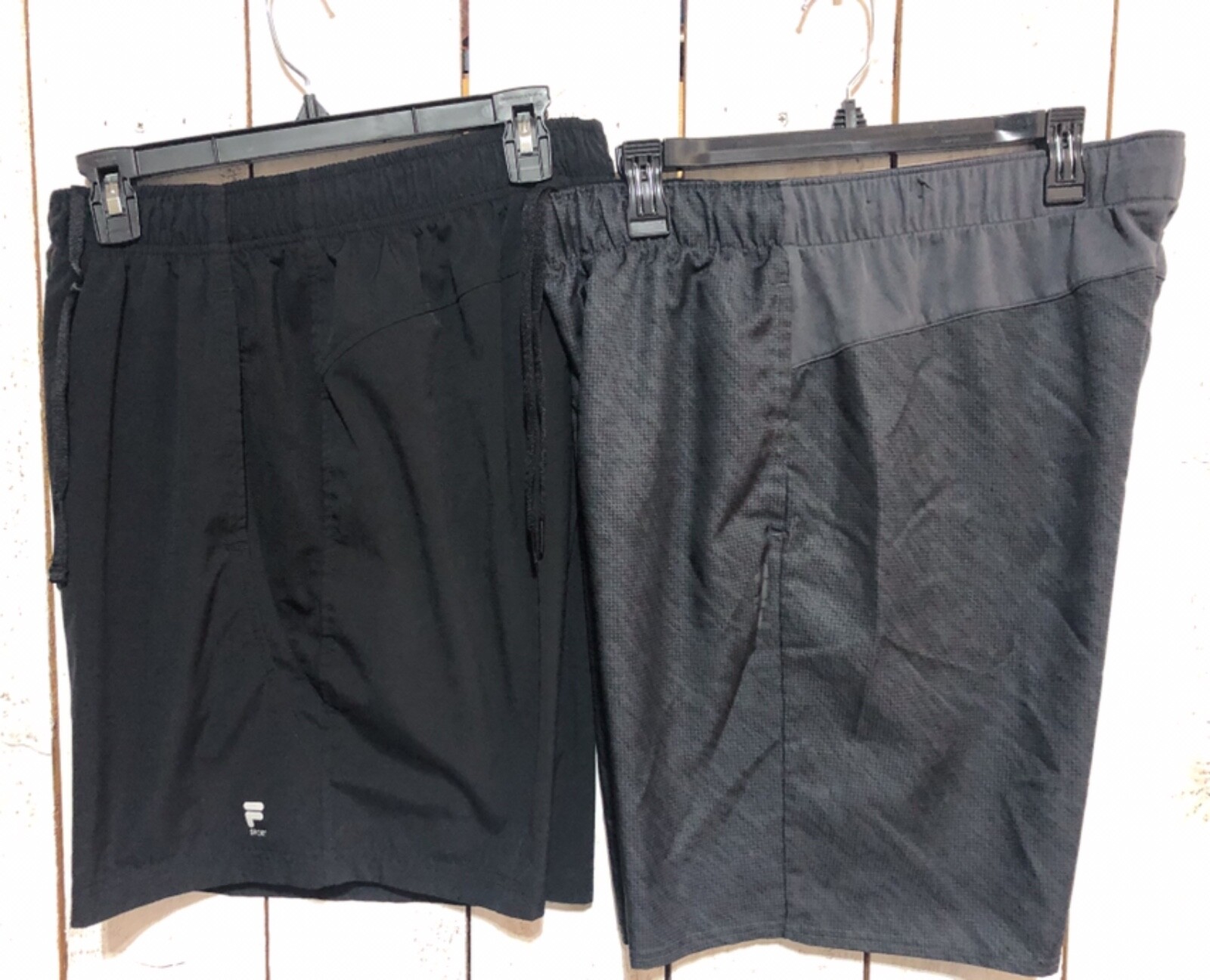 Set Pantaloncini Uomo Leggeri Fila Nero Corsa Allenamento Taglia Large