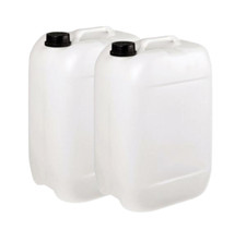 2 X NEW 25L LITRE PLASTIC WATER CONTAINER CARRIER FOOD DRUM JERRY JERRICAN