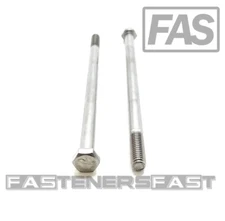 (5) 5/16-18x6 316 Stainless Steel Hex Cap Screws Hex Bolts PT MARINE GRADE