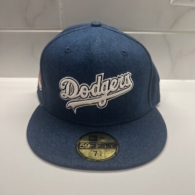New Era 59FIFTY Los Angeles LA Dodgers Blue Denim 1980 ASG Fitted Hat Cap