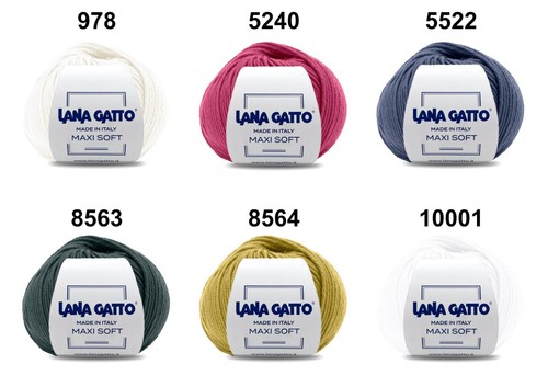 Merinowolle Lana Gatto Maxi Soft 100% Extrafeines Merino Garn 50 g auf 90 m - Bild 2 von 110