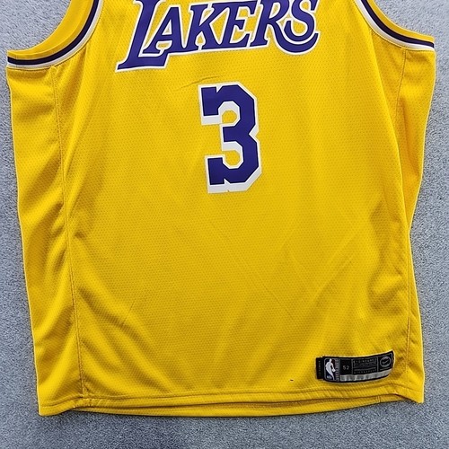 Anthony Davis #3 XL Gold Yellow Men's Nike Swingman NBA Jersey LA Lakers - Picture 5 of 12