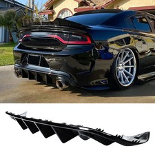 Rear Diffuser for Dodge Charger SRT GT 2015-2023 Gloss Black ABS Lower Valance