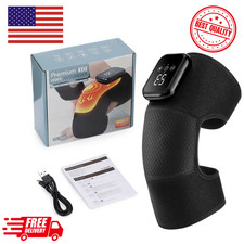 Cordless Knee Massager for Pain Relief with 3 Vibration Modes, 3 Heating Levels