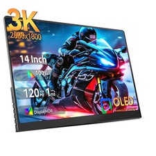 13.3" 3K OLED Portable Gaming Monitor 120Hz Computer Display for Switch Xbox PS5