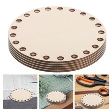 10 Pcs Hand-woven Basket Bottom Bag Circle for Crochet Weaving Base