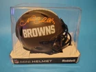 Nick Chubb Signed Cleveland Browns Salute to Service Mini Helmet Beckett Cert