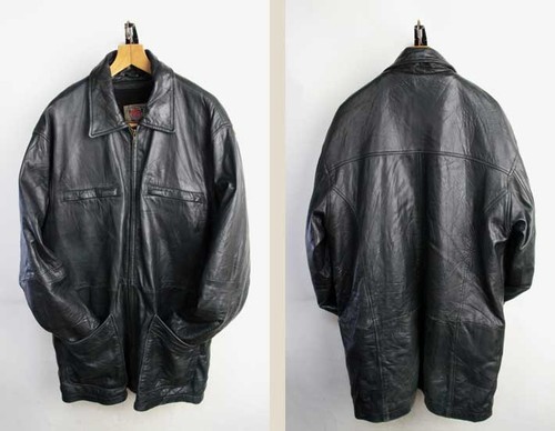Leather jacket [Men's] Good quality BEST OF NATURE leather zip up half coat [M50 - Picture 2 of 4