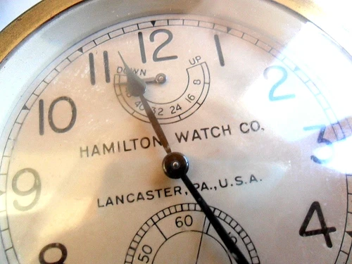 LNOS Vintage Hamilton Model 22 Gimbal 21 Jewel 6 Adjustable Chronometer Watch