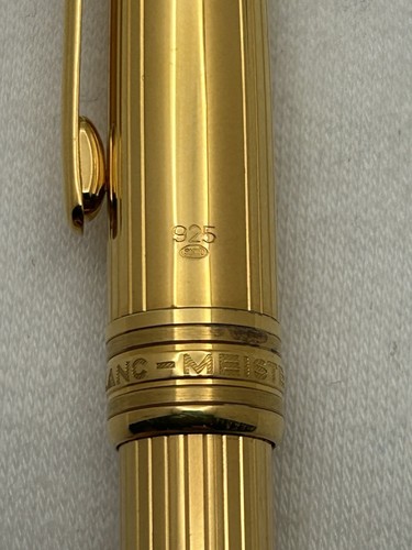 Montblanc Solitaire Vermeil 144 Füllfederhalter 18K M Feder - sehr guter Zustand - Bild 14 von 21