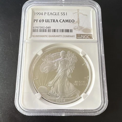 United States Mint American Eagle 1994 Silver Proof NGC PF 69 Ultra Cameo 1 oz