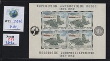 WC1_25576.BELGIUM. 1957 BELGIAN ANTARCTIC EXPEDITION souv. sheet. Sc.B605a. MNH