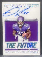 2017 National Treasures Dalvin Cook Rookie The Future Auto 2021 Black Box #1/1