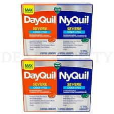 Vicks DayQuil  NyQuil Max Strength Severe Combo 12 Count Each Lot of 2