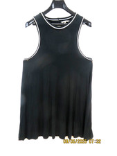 AMERICAN EAGLE SOFT & SEXY SZ S Rayon/Spand Black Soft Cloth Wide A-Line Dress