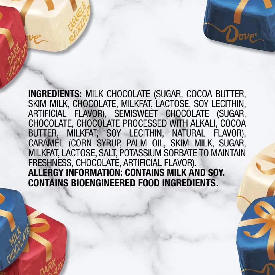 DOVE PROMISES Milk, Dark & Caramel Christmas Candy, Assorted Chocolate Candy Var - Image 3 of 4