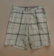 O'Neill Shorts Men's 34 Plaid Gray Casual Surf Beach Surfing