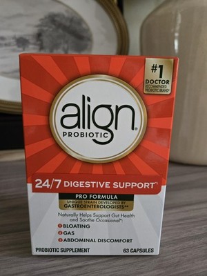 Align Probiotic 24/7 Digestive Support Pro Formula 63 Ct. Supplement Exp. 11/28
