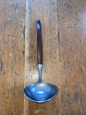 EKCO Vintage Ladel Spoon Sauce  Wood Handle S...