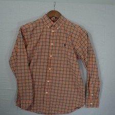 Ralph Lauren Mens Dress Shirt Size L 16/18 Cotton - Orange - Blue Label