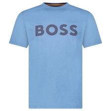 Image of Hugo Boss Thinking 1 Logo T-Shirt in Blue