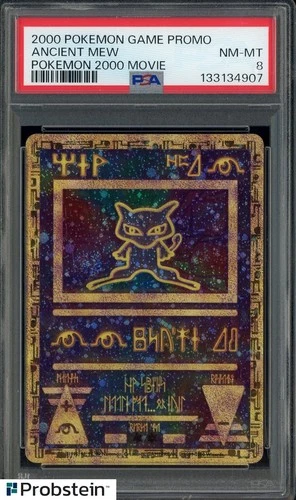 2000 Pokemon Movie Game Promo Ancient Mew PSA 8 NM-MT