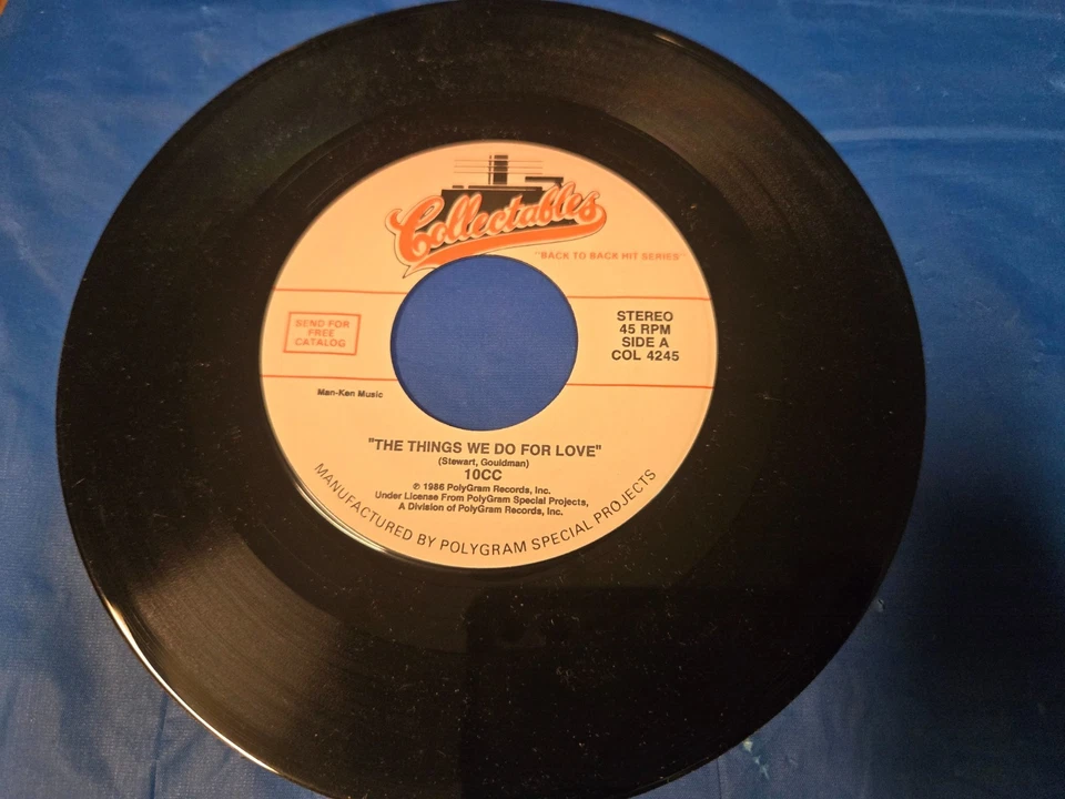 10 cc - THE THINGS WE DO FOR LOVE / BTO - TAKING CARE OF BUSINESS - 7" VINYL - Image 2 of 3