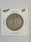 1929-D 50C Walking Liberty Half Dollar VF
