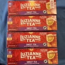 Luzianne, Zero Calorie Sweet Tea, 22 Family Size Tea Bags Caffeinated (4-pack)