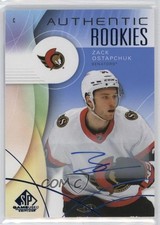 2024-25 Upper Deck SP Game Used Authentic Rookies Blue Zack Ostapchuk Auto 1s7i